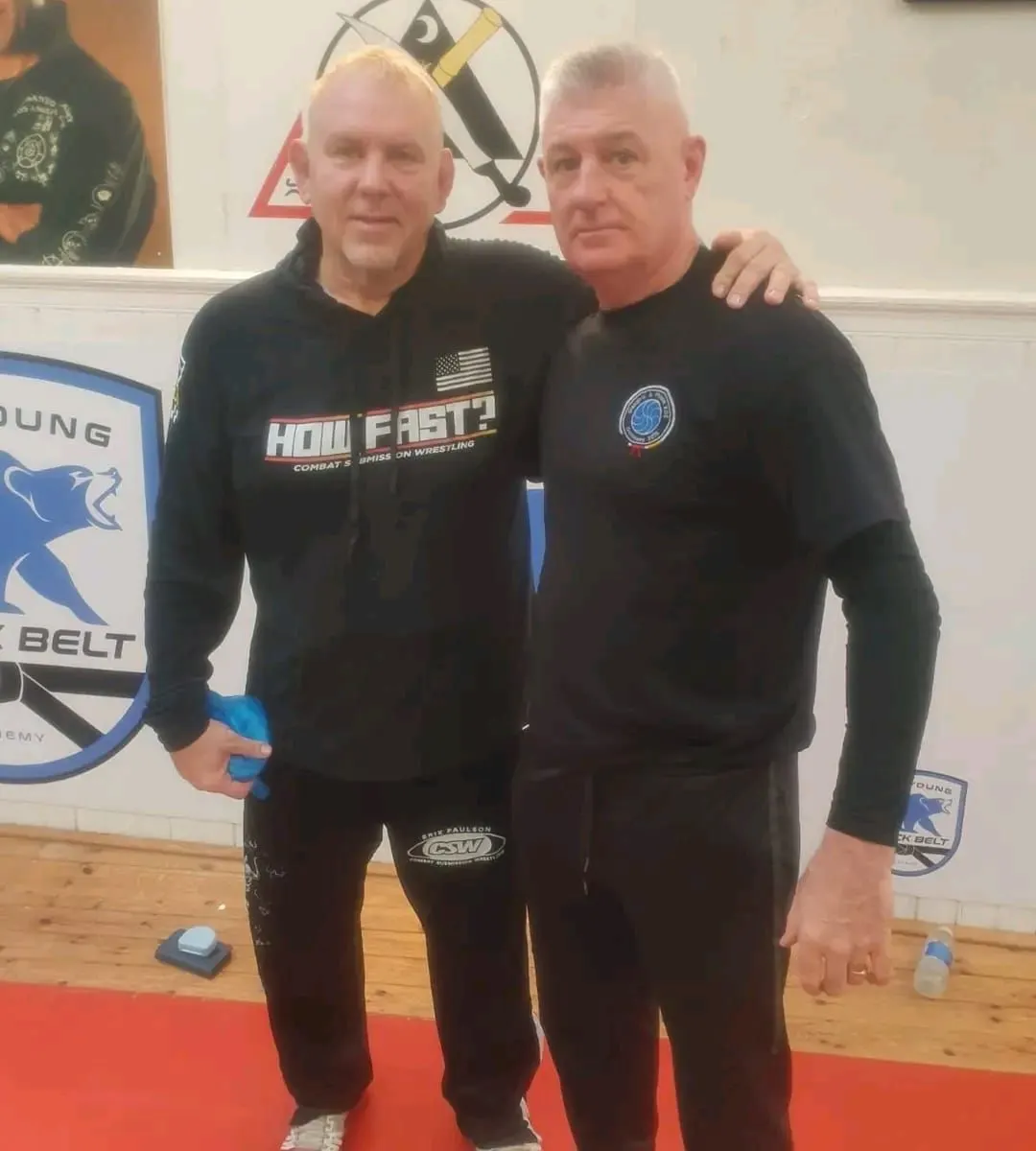 Gerry Cunningham with Erik Paulson at a CSW seminar